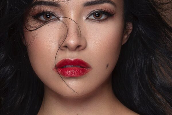 Beauty portrait with clean studio lighting in Johannesburg